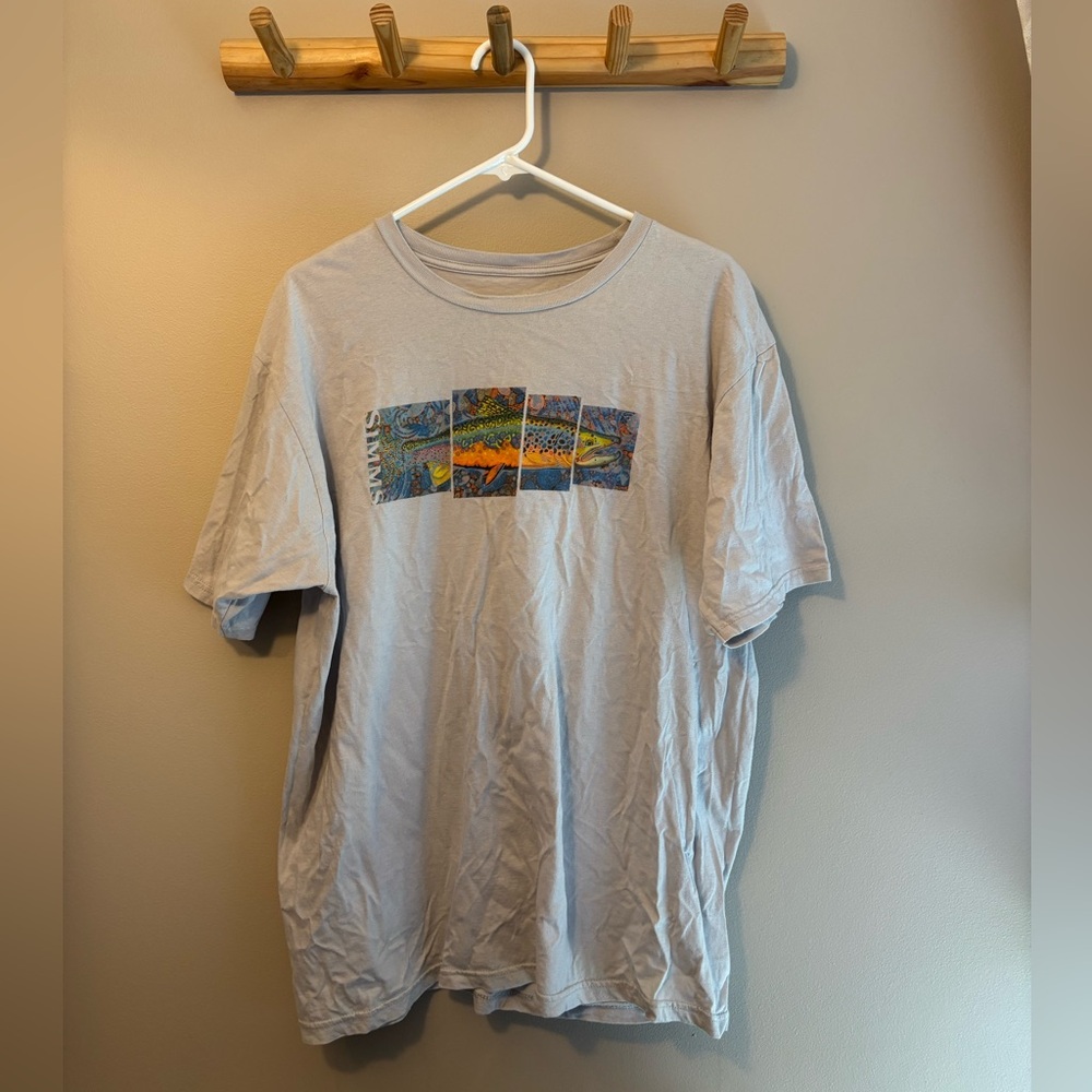 Men’s Gray Short Sleeve Simms Shirt